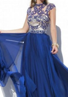 Вечернее платье И53408. В греческом стиле, длинное без шлейфа.