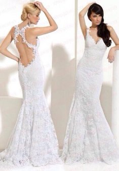 Свадебное платье М53764. Силуэт Русалка (Рыбка), длинное без шлейфа.