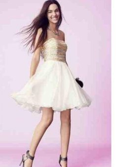 Вечернее платье М53778. С пышной юбкой, короткое без шлейфа.