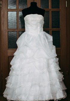 Свадебное платье Р53798. С пышной юбкой, длинное без шлейфа.