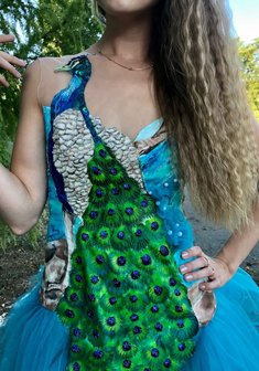 Вечернее платье С69299. С пышной юбкой, длинное без шлейфа.